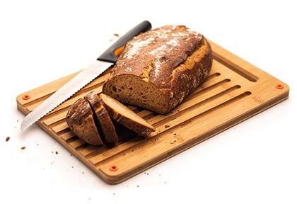 Dërrasë Fiskars Bamboo, për prerjen e bukës