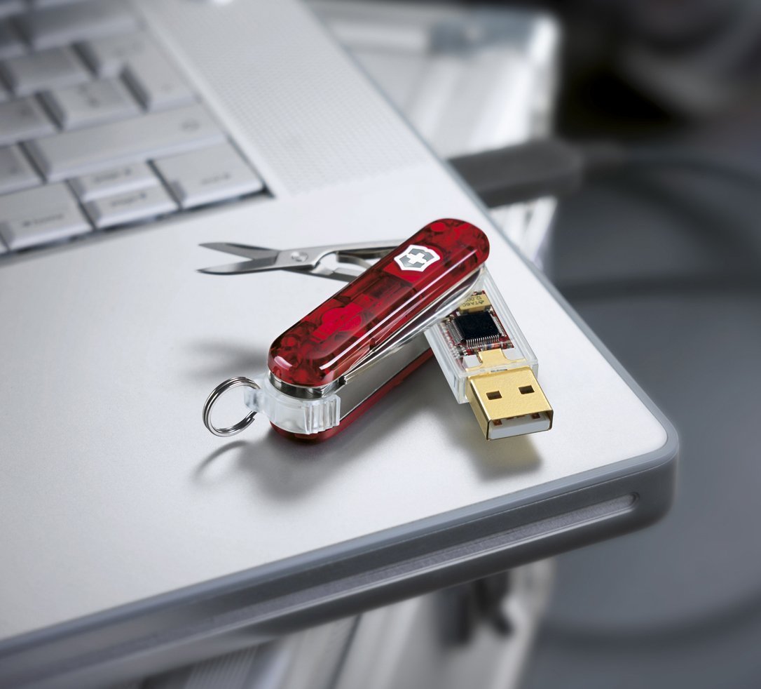 Thikë xhepi "VICTORINOX@WORK USB KEY WITH TOOLS RED 16GB"