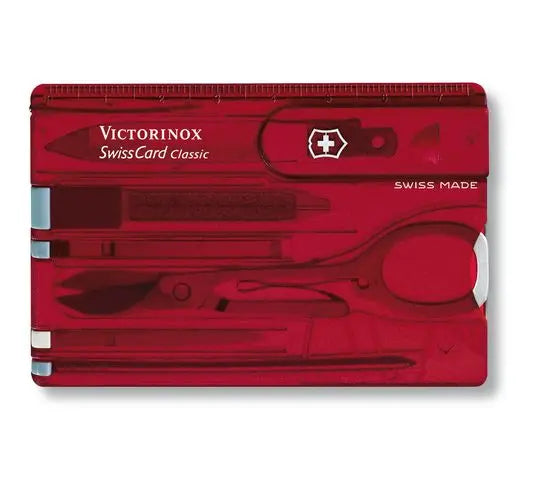 Set për mirëmbajtjen e thonjëve "Swiss Card Classic"- e kuqe