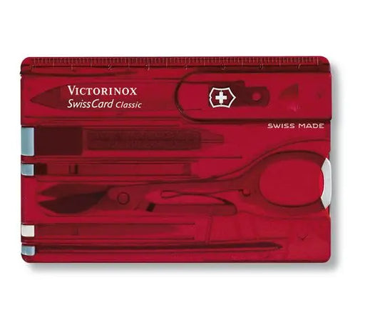 Set për mirëmbajtjen e thonjëve "Swiss Card Classic"- e kuqe